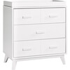 Scoot 3-Drawer Changer Dresser with Removable Changing Tray, White - Dressers - 6