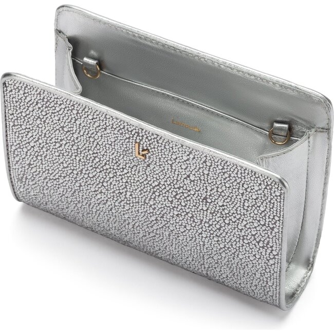 Women's Erin Clutch, Silver - Bags - 3