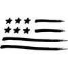 Long Sleeve Flag T-shirt, White - Tees - 3