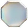 Set of 8 Side Plates, Silver Holographic - Tableware - 1