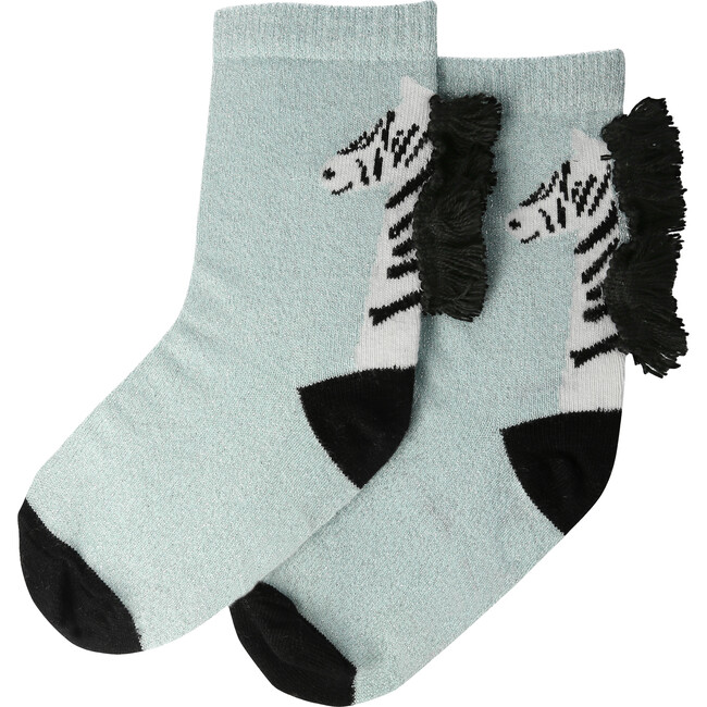 Zebra Sparkle Socks - Socks - 1