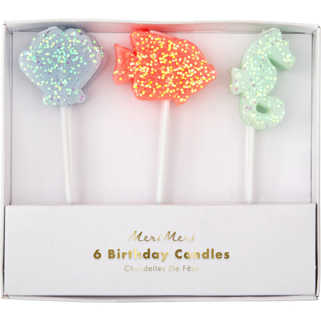 Sea Creature Glitter Candles - Tabletop - 1