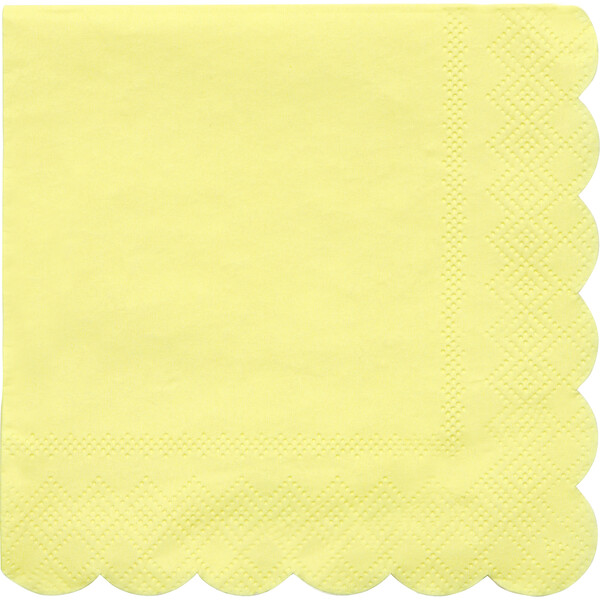 Pale Yellow Napkins, Small Meri Meri Party Goods