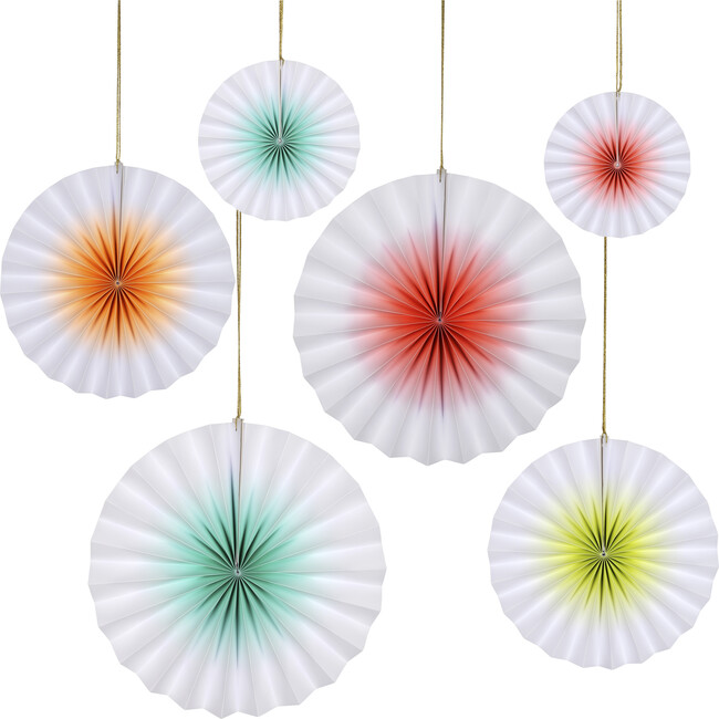 Neon Ombre Pinwheels - Decorations - 1