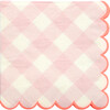 Pink Gingham Napkins, Small - Tableware - 1 - thumbnail