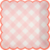 Pink Gingham Plates, Small - Tableware - 1 - thumbnail
