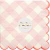 Pink Gingham Napkins, Small - Tableware - 2