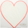Coral Heart Outline Napkins - Tableware - 2
