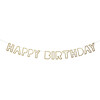 Happy Birthday Silver Garland - Decorations - 1 - thumbnail