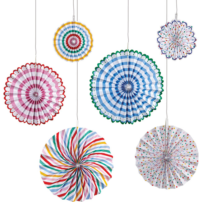 Spots & Stripes Pinwheel Decorations - Decorations - 1