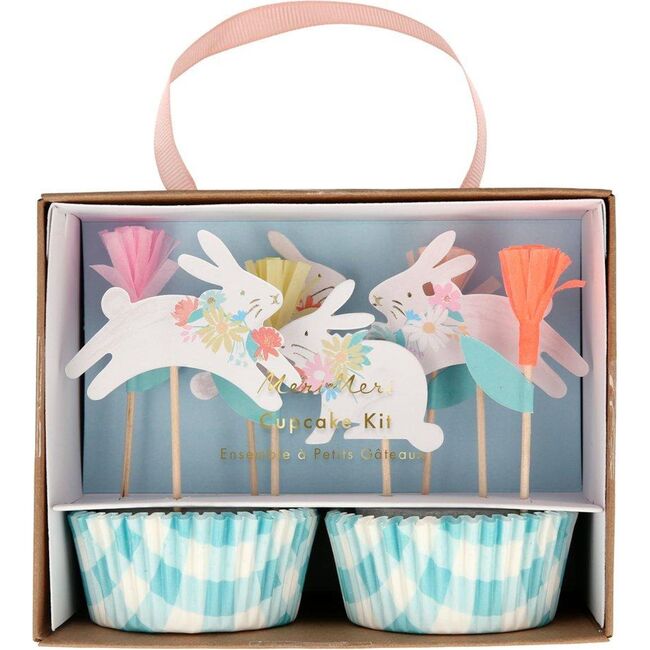 Spring Bunny Cupcake Kit, Multi - Party Accessories - 1