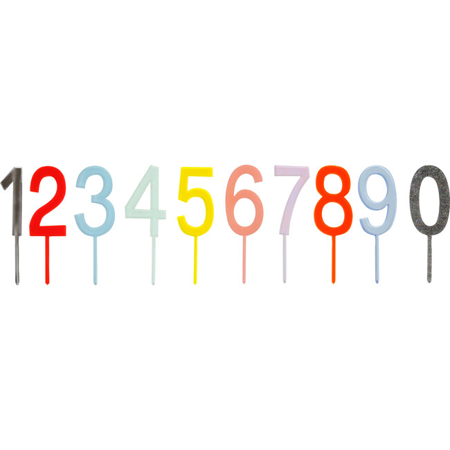 Multicolor Number Cake Toppers - Tableware - 2
