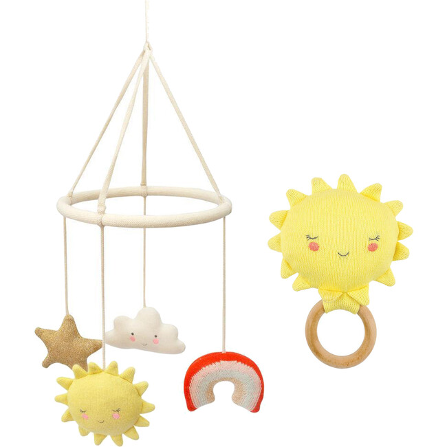 Happy Weather Nursery Bundle, Multi - Mobiles - 1