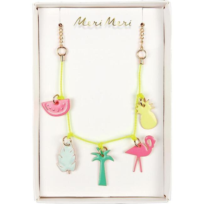 Tropical Enamel Charm Necklace - Necklaces - 1
