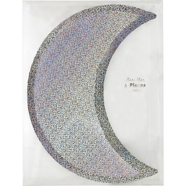 Silver Sparkle Moon Plates - Tableware - 2