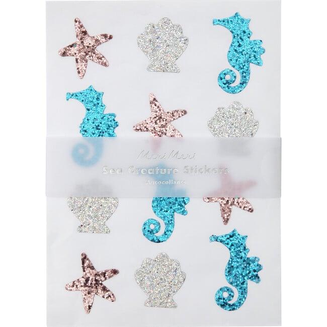 Glitter Sea Creature Sticker Sheets - Meri Meri Desk & Stationery ...