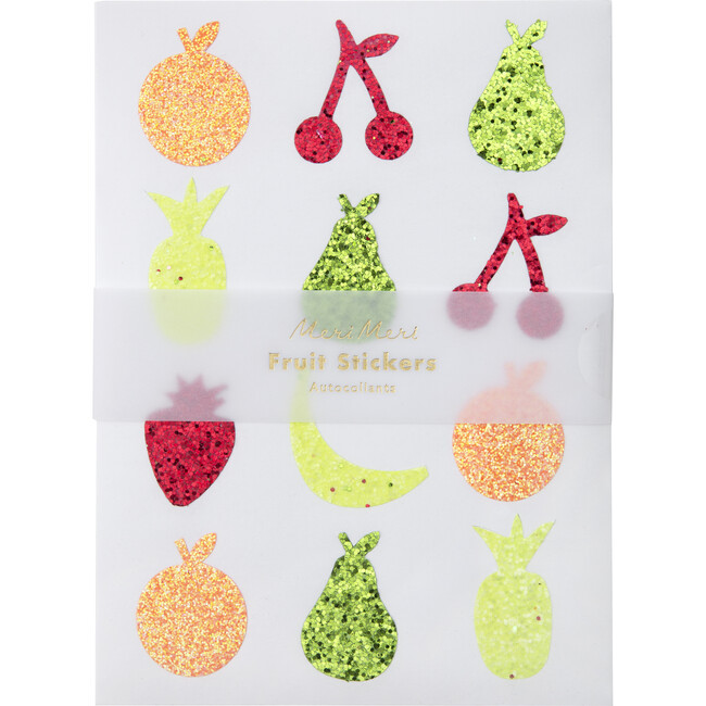Glitter Fruit Sticker Sheets
