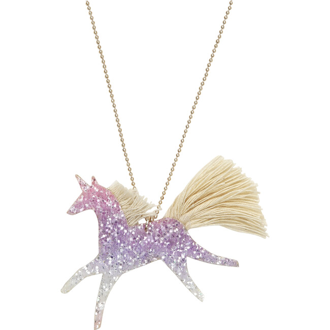 Unicorn Glittered Necklace - Necklaces - 1