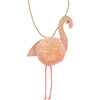 Flamingo Pompom Necklace - Necklaces - 1 - thumbnail