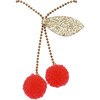 Cherry Pompom Necklace - Necklaces - 1 - thumbnail