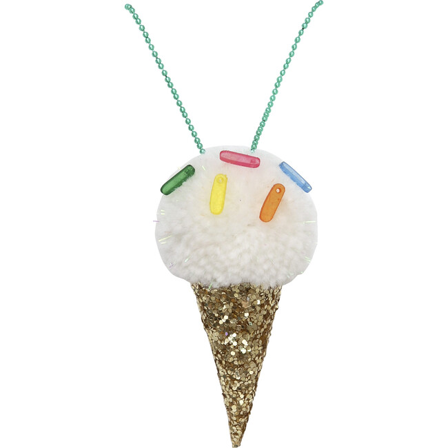 Ice Cream Pompom Necklace - Necklaces - 1