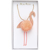 Flamingo Pompom Necklace - Necklaces - 2