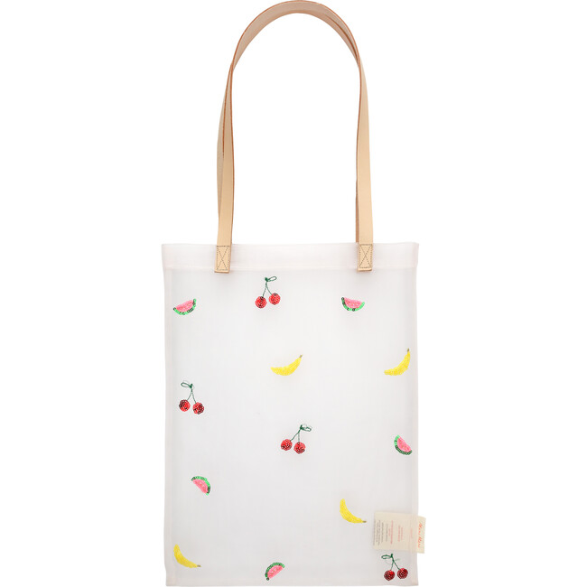 Sequin Fruit Mesh Tote Bag - Bags - 1