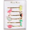 Tropical Enamel Hairclips - Hair Accessories - 1 - thumbnail