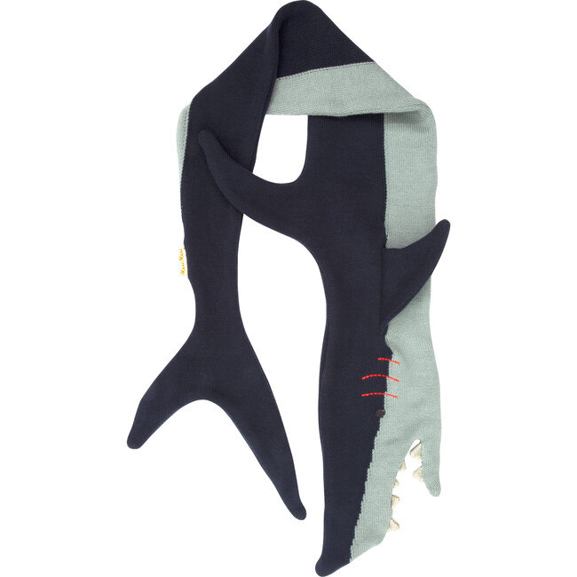 Shark Knitted Scarf - Scarves - 1