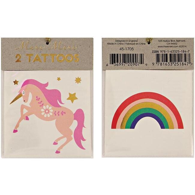 Unicorn & Rainbow Tattoos - Party - 1