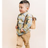 Mini Convertible Kid's Briefcase, Cognac - Backpacks - 9