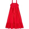 Rudolph Cotton Maxi Dress, Red - Dresses - 4