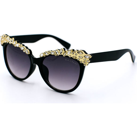 Valentina Frame Sunglasses, Black - Sunglasses - 4