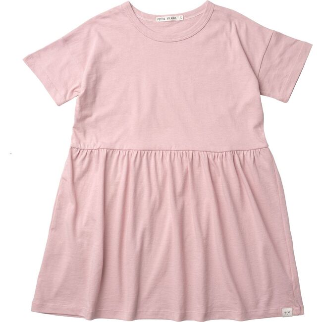 Martine T-Shirt Dress, Dusty Pink - Dresses - 1
