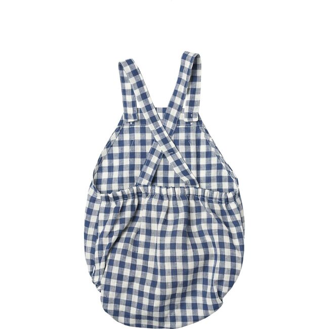 Loic Overalls, Navy Gingham