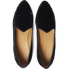 Women's Velvet Venetian Slipper, Black - Flats - 1 - thumbnail