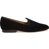 Women's Velvet Venetian Slipper, Black - Flats - 2