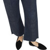 Women's Velvet Venetian Slipper, Black - Flats - 3