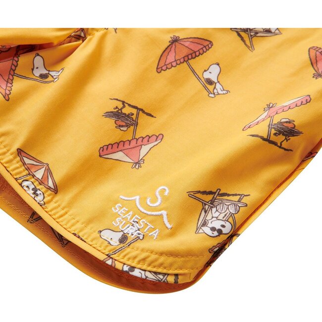 Peanuts® Snoopy Shade Boardshorts, Mustard - Swim Trunks - 3