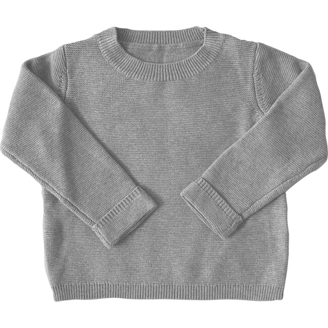 The Garter Stitch Sweater, Heather Grey