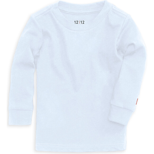 The Daily Long Sleeve Tee, Soft Blue - Shirts - 1