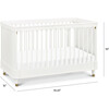 Tanner 3-in-1 Convertible Crib, Warm White - Cribs - 4 - thumbnail