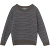 Timo Oeko-Tex Sweater, Brown Melange - Sweaters - 1 - thumbnail