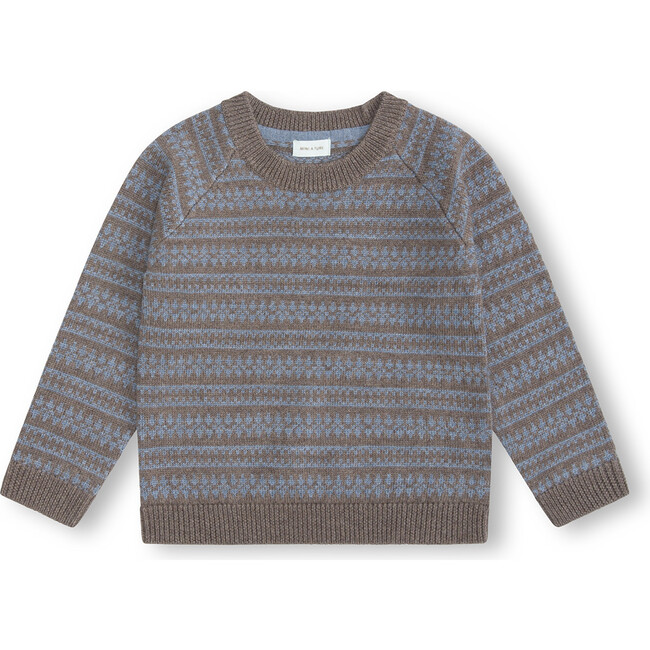 Timo Oeko-Tex Sweater, Brown Melange - Sweaters - 3