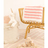 S+N Cable Knit Stripe Sherpa Blanket, Pink - Blankets - 3