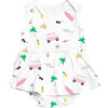 Riley Ballerina Romper, Pink Surf - Rompers - 1 - thumbnail