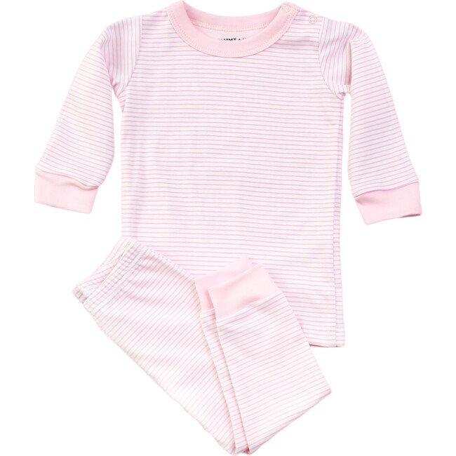 Classic Stripe Pajama Set, Pink