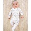 Mini Stars Zipper Romper, Blue - Onesies - 2