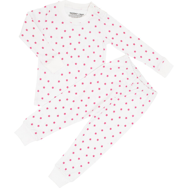 Mini Pink Star Two Piece Pajama - Pajamas - 1