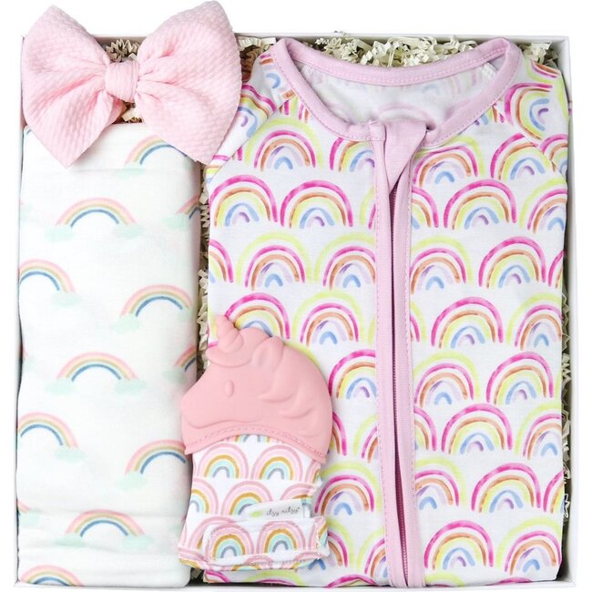 Pastel Rainbow Baby Gift Box - Mixed Gift Sets - 1